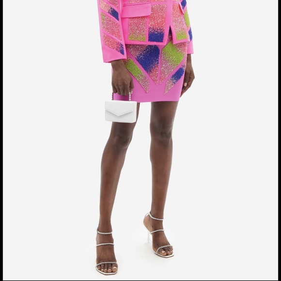 GERMANIER designer Beaded jersey mini skirt NWOT - Picture 1 of 10